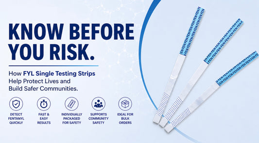EMNCE Company FYL fentanyl testing strips for fast, easy screening and community safety