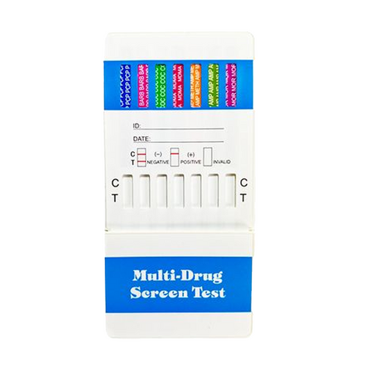 Multi 12 Panel Dip Card AMP/BAR/BUP/BZO/COC/mAMP/MDMA/MOR/MTD/OXY/PCP/THC - W13124