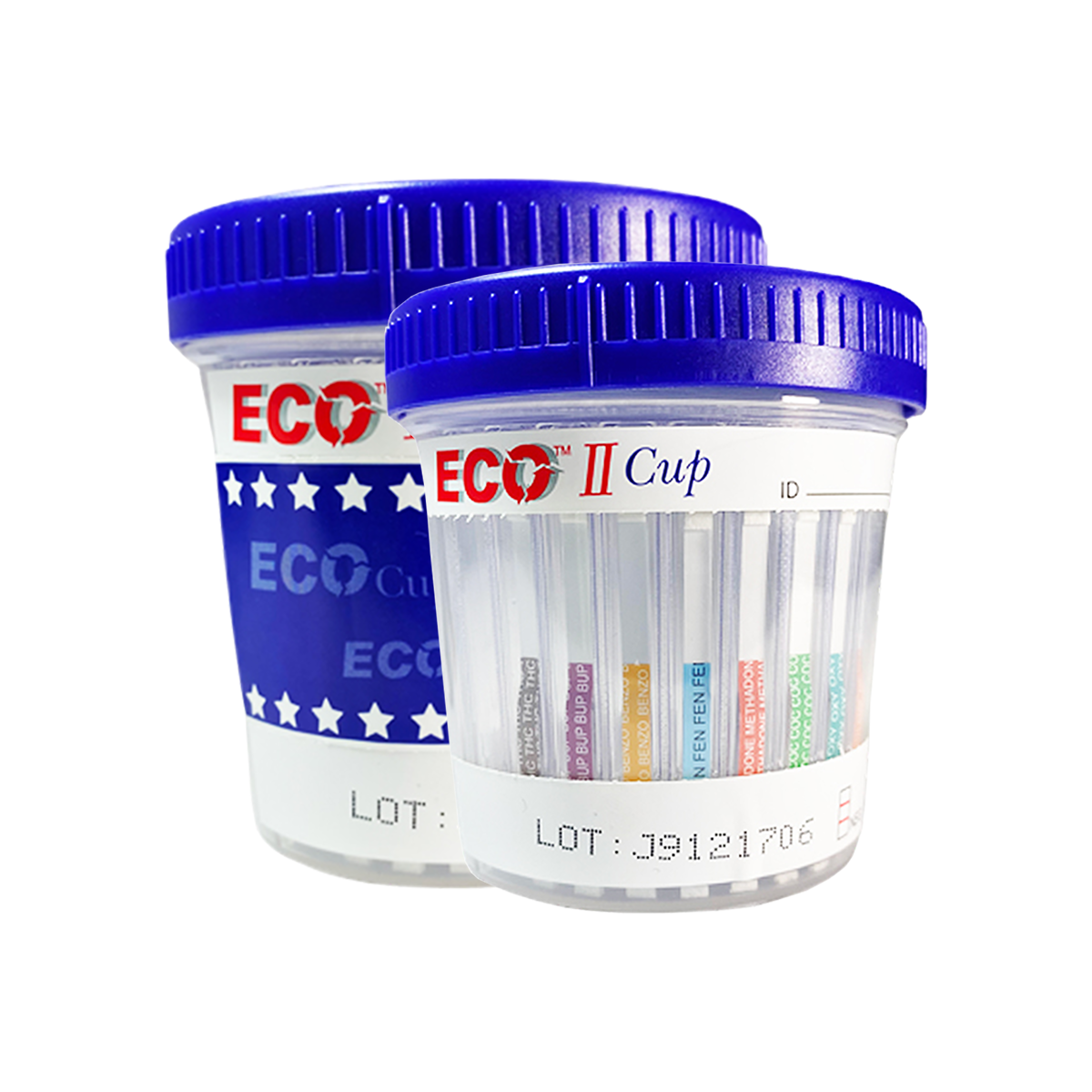 ECO ll Cup Urine Drug Test Kit 10 panel - AMP/BARB/BZ0/COC/Mamp/MDMA/MTD/OPI/PCP/THC ECOII-3104