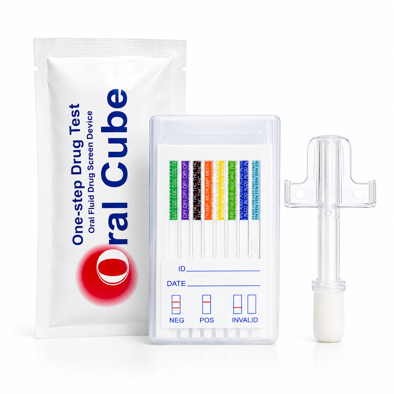 Oral Cube 12-Panel Saliva Drug Test w/ALCO